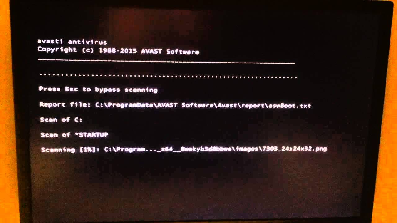 avast boot scan time